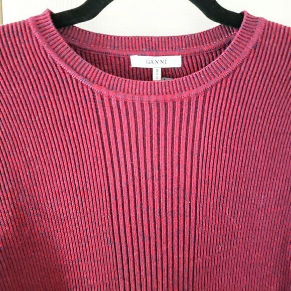 Ganni Harrison Cabernet Eclipse Dress Size Medium - Picture 3 of 7